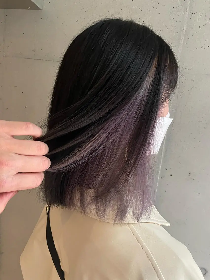 ミディアム カラー ヘアカラー トリートメント 仲山 和希のヘアスタイル