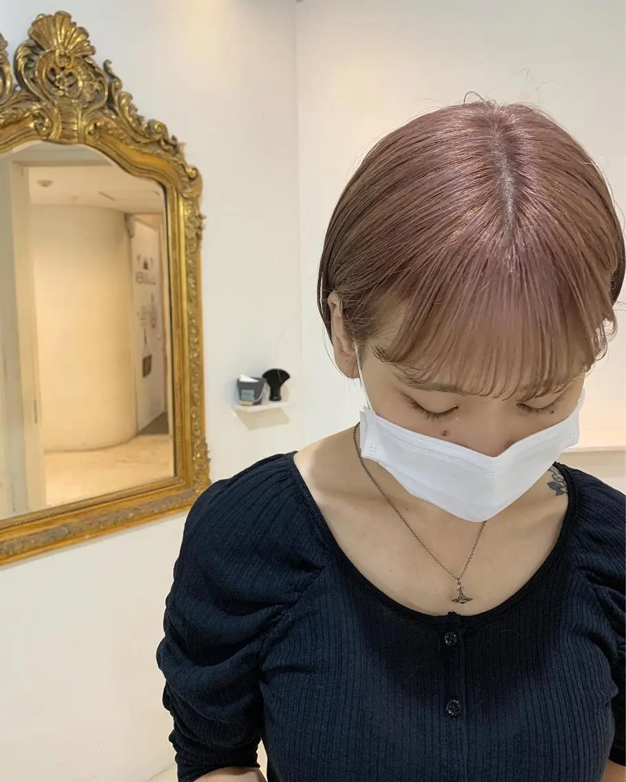 ショート ヘアカラー トリートメント ダブルカラー/透明感 💈JUNYA💈のヘアスタイル