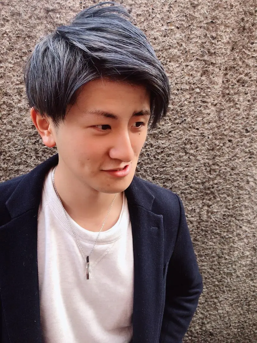 ショート カラー パーマ ヘアアレンジ メンズ カット ヘアカラー ちこ .のヘアスタイル