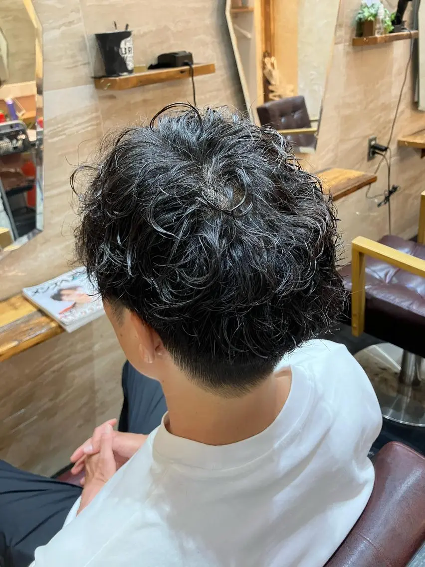 パーマ メンズ カット パーマ メンズ特化/パーマ/ フェードWATARUのヘアスタイル