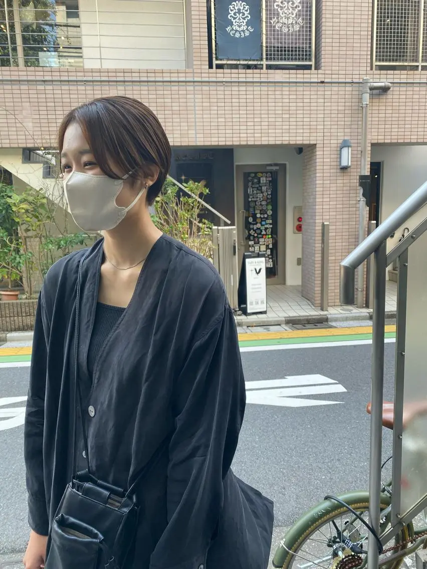 ショート ハンサムショート ショートヘア カット 縮毛矯正 ミク/ 北参道/ショートのヘアスタイル