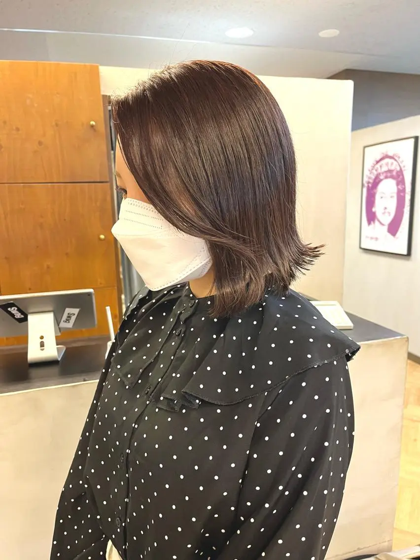 ミディアム ena/ブリーチなし 透明感・レイヤー🎀のヘアスタイル