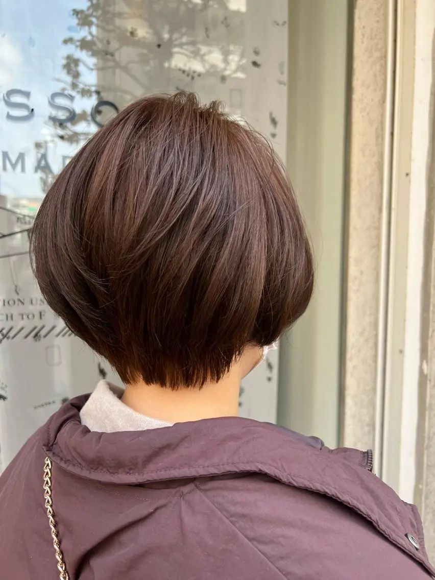 ショート カラー ショートボブ ボブ ショートヘア カット ヘアカラー haru .のヘアスタイル