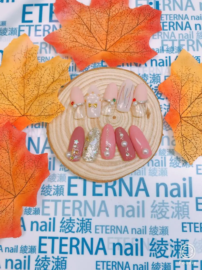 ネイル 冬ネイル クリスマス プライベートサロン eternanailのネイルデザイン