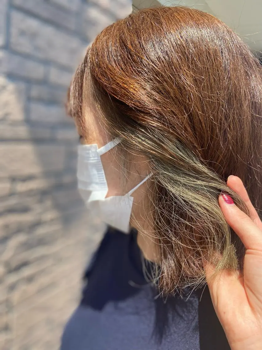 ミディアム Lepps れいなのヘアスタイル