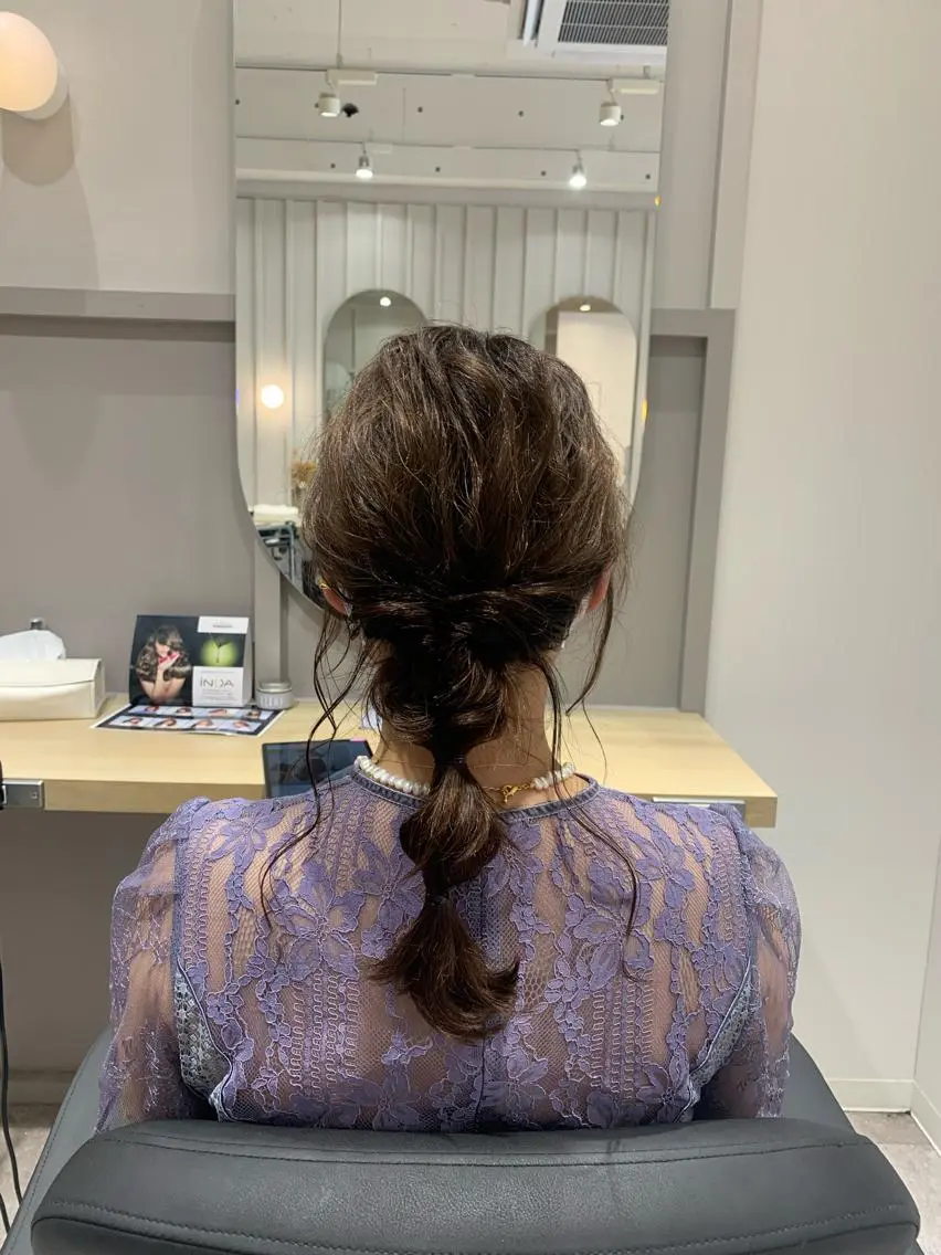 ヘアアレンジ ヘアセット 🥀韓国ヘア🥀 宮津真菜のヘアスタイル