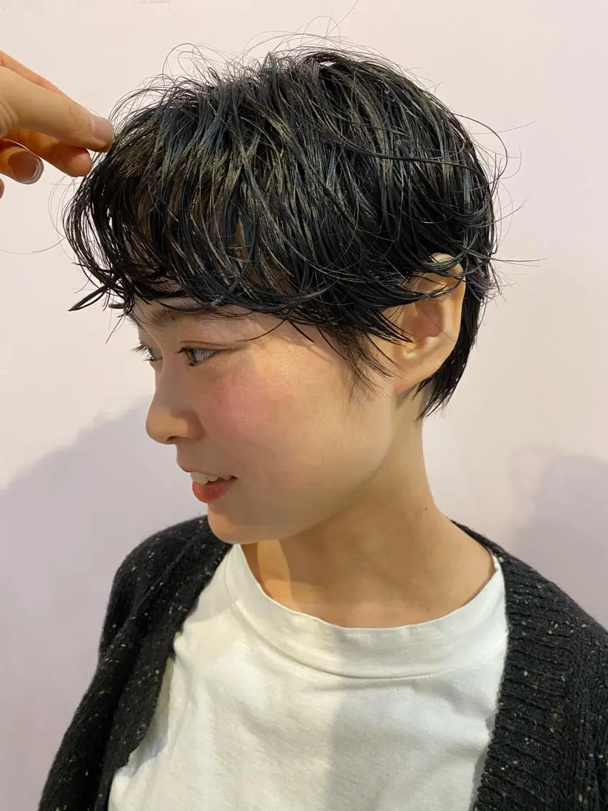 ショート パーマ ショートヘア 横川 みづきのヘアスタイル