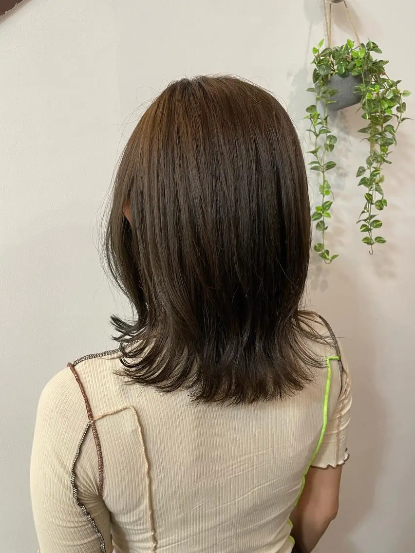 ミディアム カラー ツヤ美髪💐 髪質改善/高山愛来のヘアスタイル