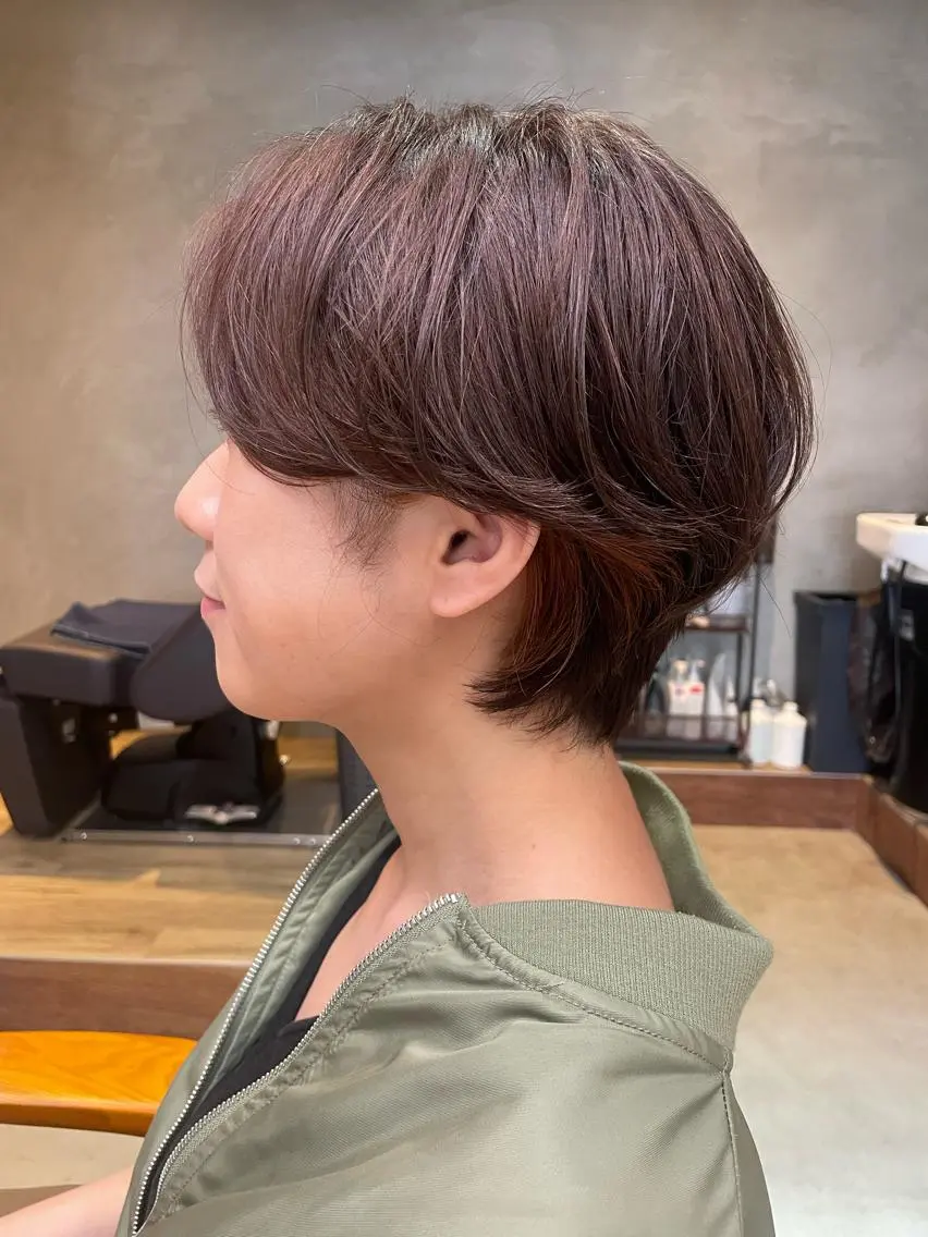ショート カラー ハンサムショート イヤリングカラー ショートヘア カット ヘアカラー トリートメント ✨ショート、ボブ✨ 奈良孝平のヘアスタイル