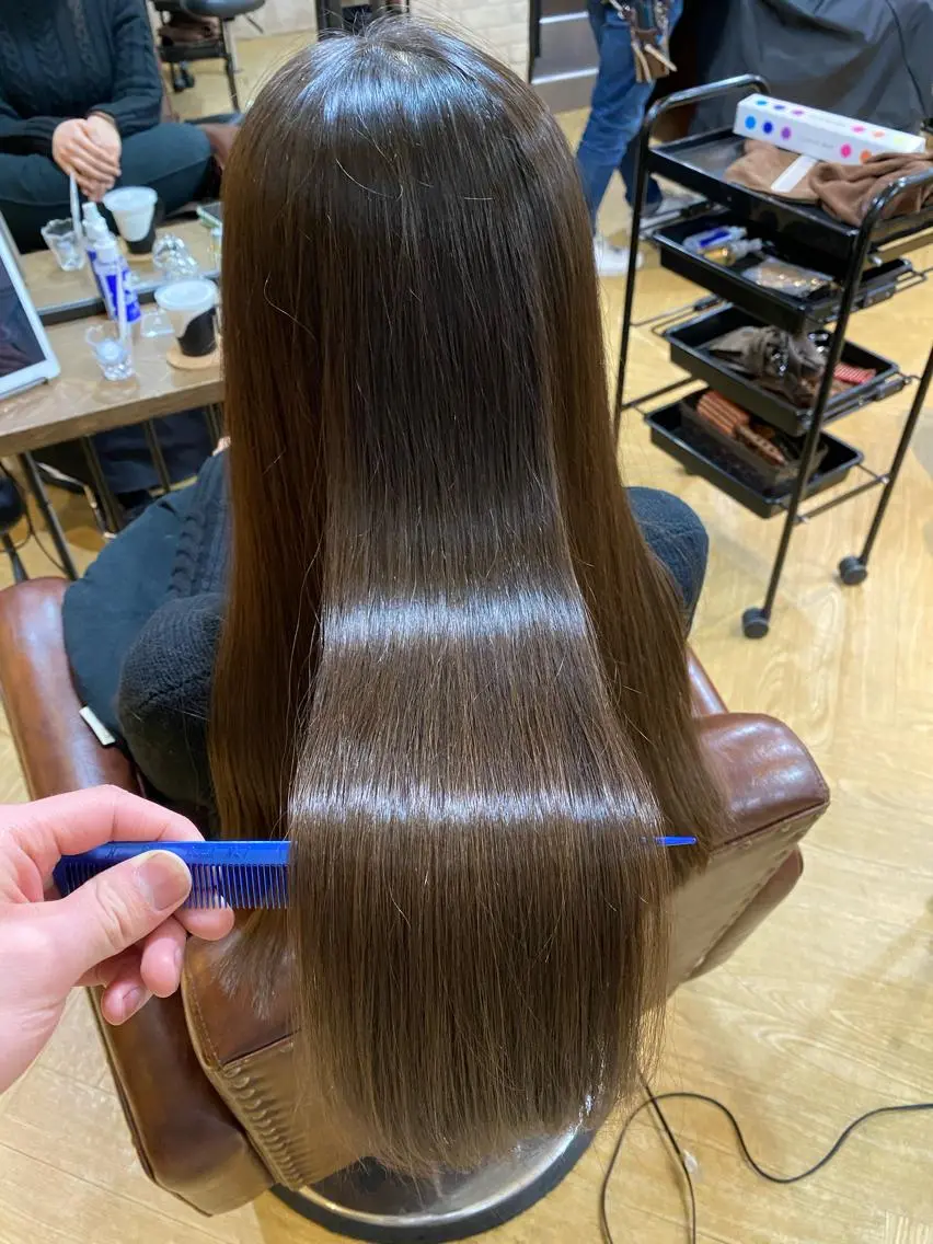 ロング 髪質改善、縮毛矯正/ ネモト マサヒデのヘアスタイル