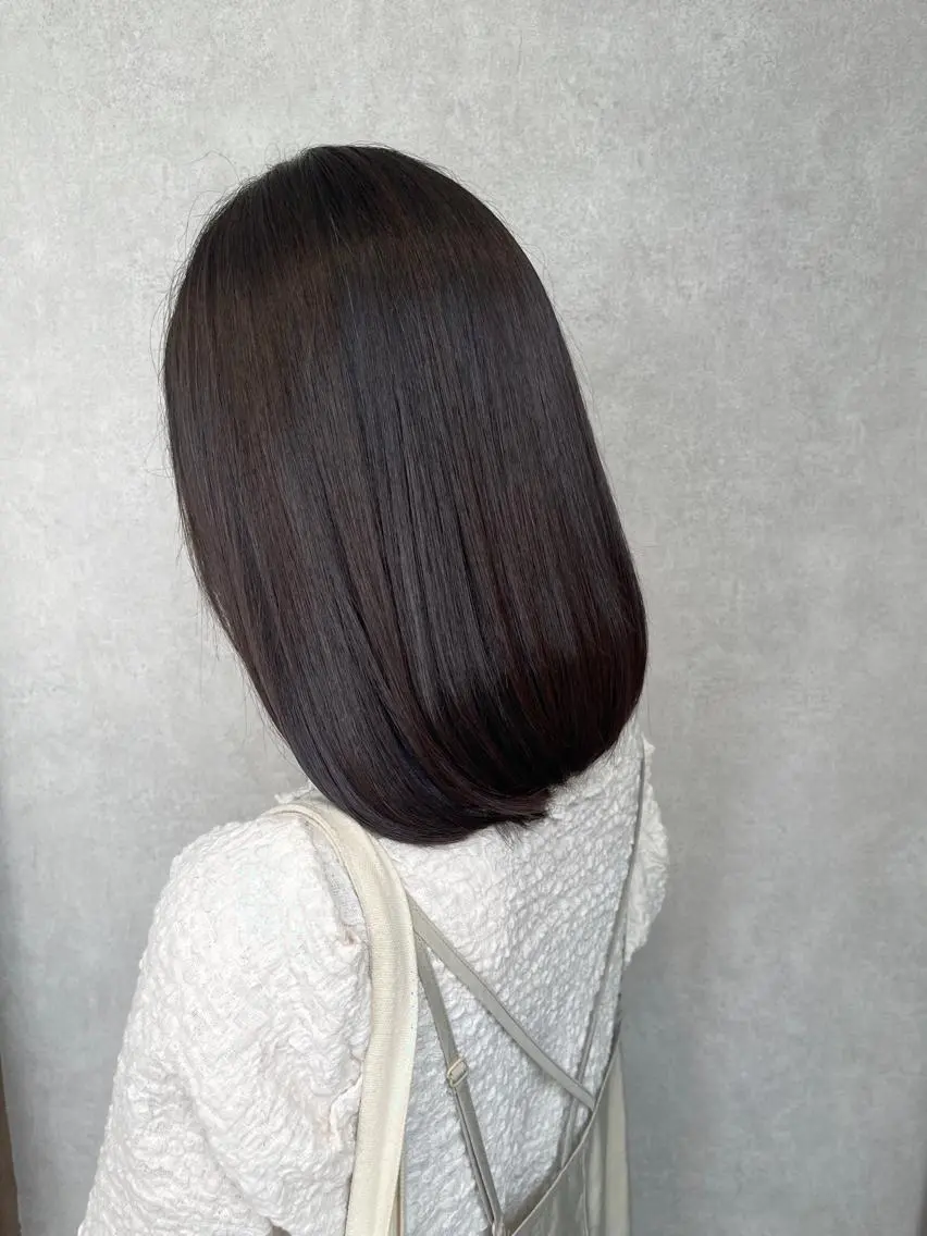 ミディアム 髪質改善 栗本 博史のヘアスタイル