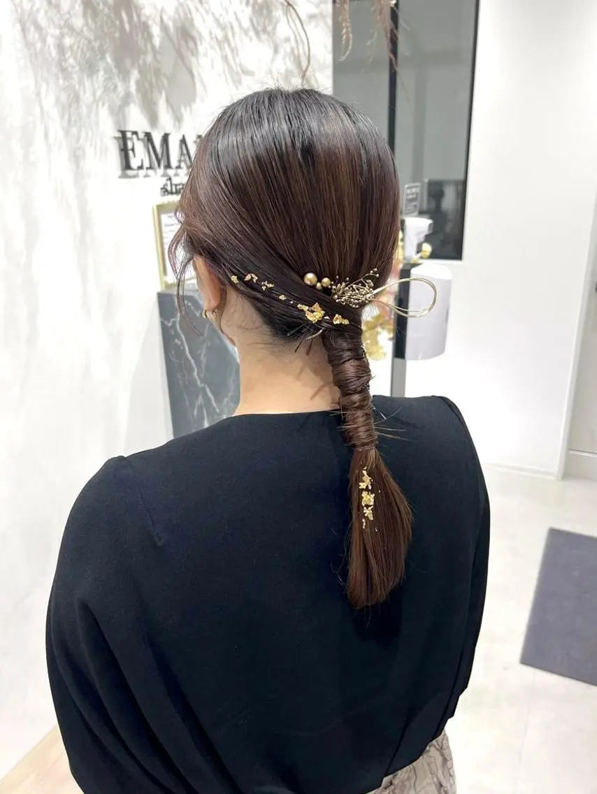 ロング ヘアアレンジ ヘアセット ✴︎Mai✴︎銀座のヘアスタイル