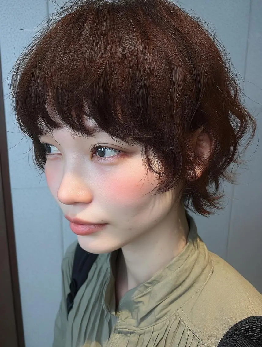 ショート パーマ パーマ デジタルパーマ/ボブ 表参道/さえのヘアスタイル