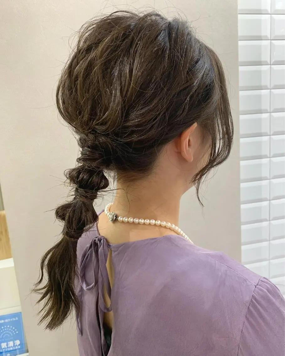 セミロング ヘアセット hubhair レイヤー/透明感のヘアスタイル