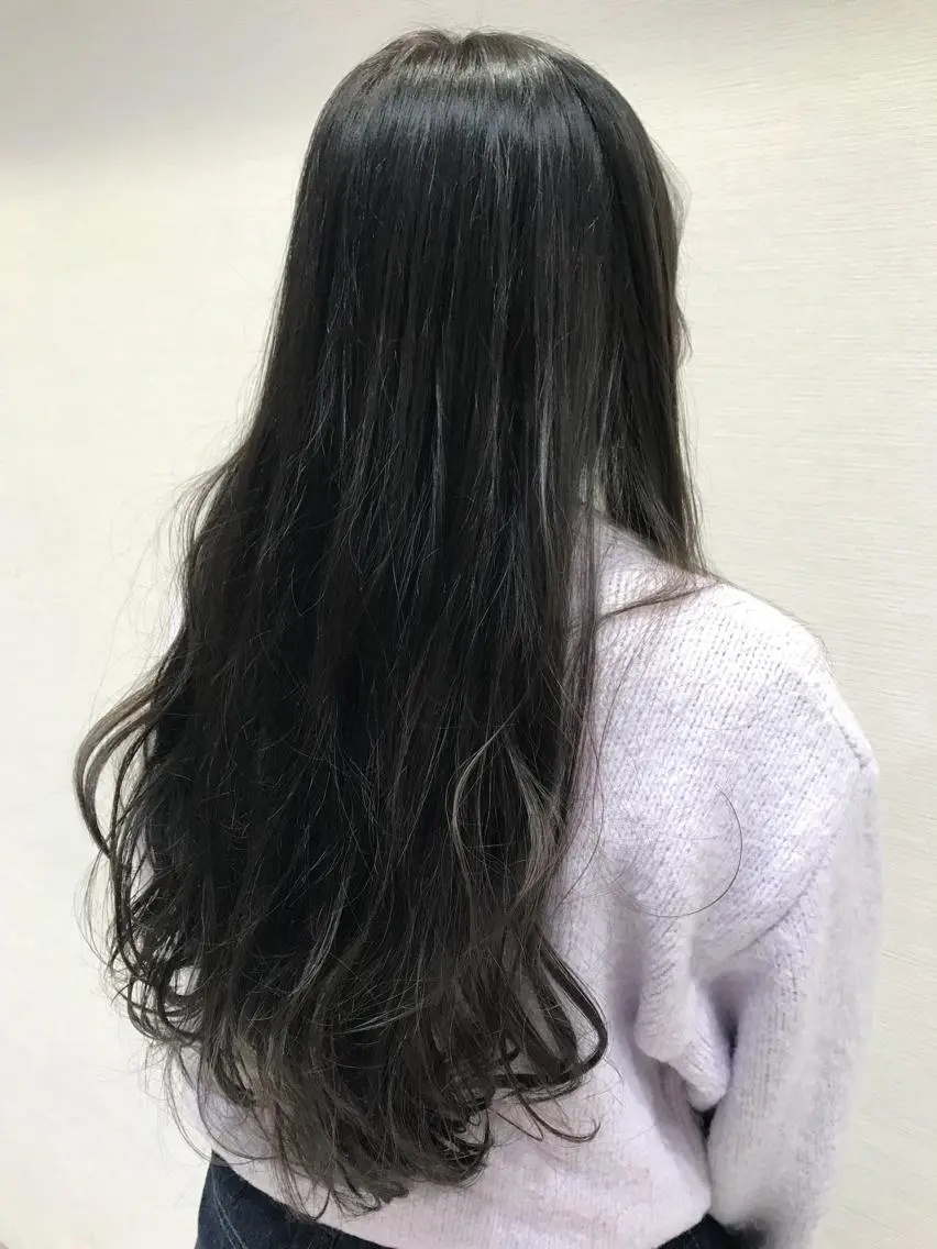 ロング カラー ブリーチ 透明感カラー イルミナカラー ブリーチなしカラー 【メンズ縮毛矯正】 田中秀斗のヘアスタイル