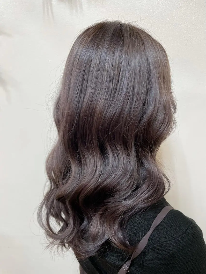 セミロング 韓国ヘア 🤍中西麻友🤍のヘアスタイル