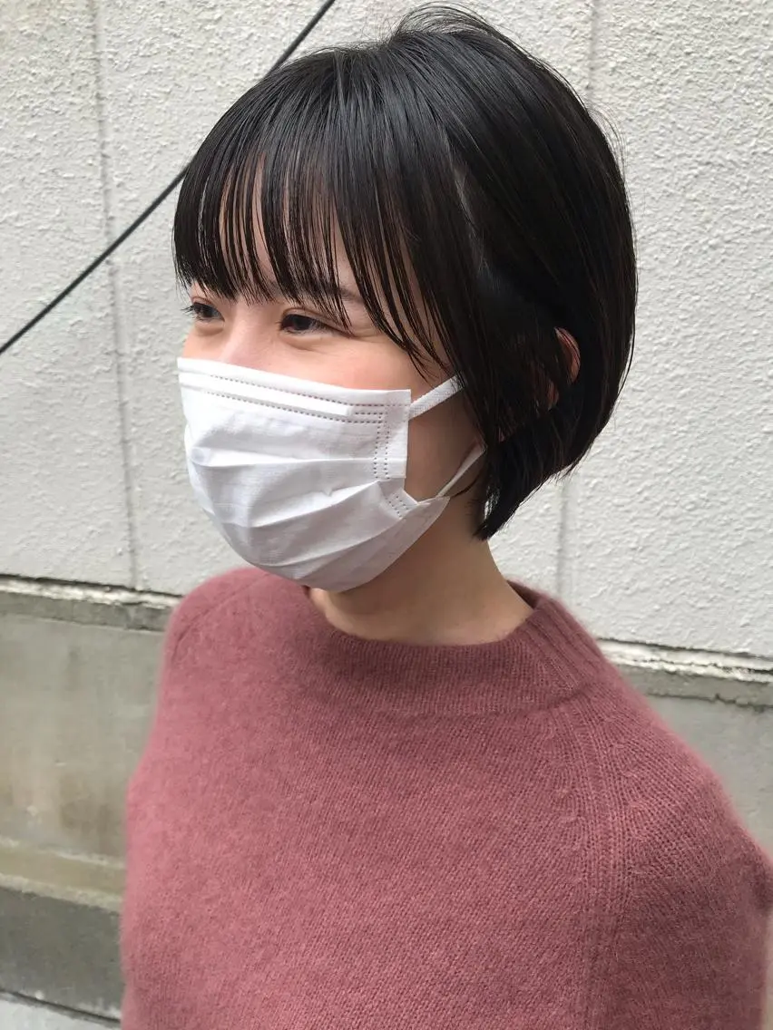 ショート ショートヘア カット ayane⭐️ボブ・ ショート・パーマのヘアスタイル