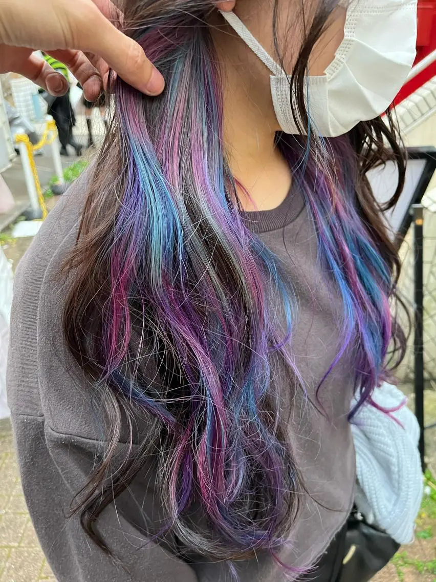 ロング カラー ショートボブ アッシュ バレイヤージュ ミストバング ベージュカラー カット ヘアカラー トリートメント 原宿サロン代表 デザインカラー伊藤卓のヘアスタイル