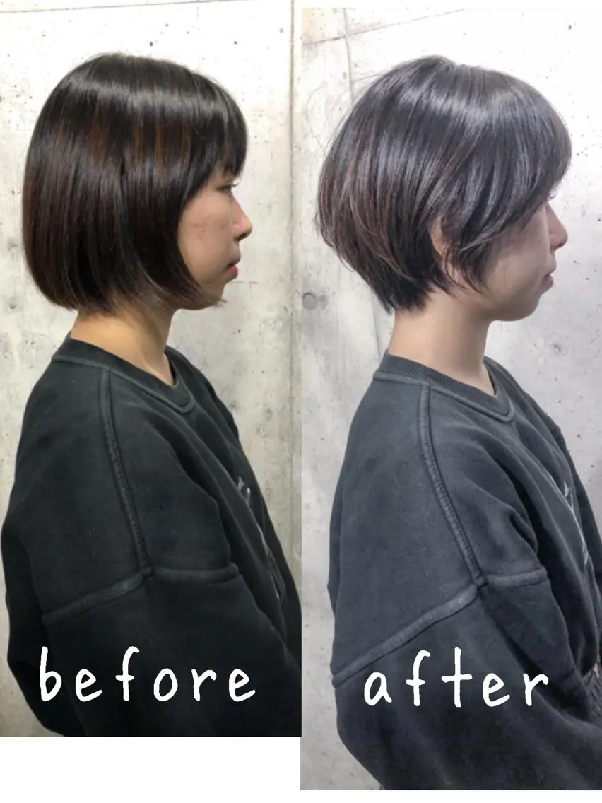 ショート ボブ ショートヘア 北條 優輝のヘアスタイル