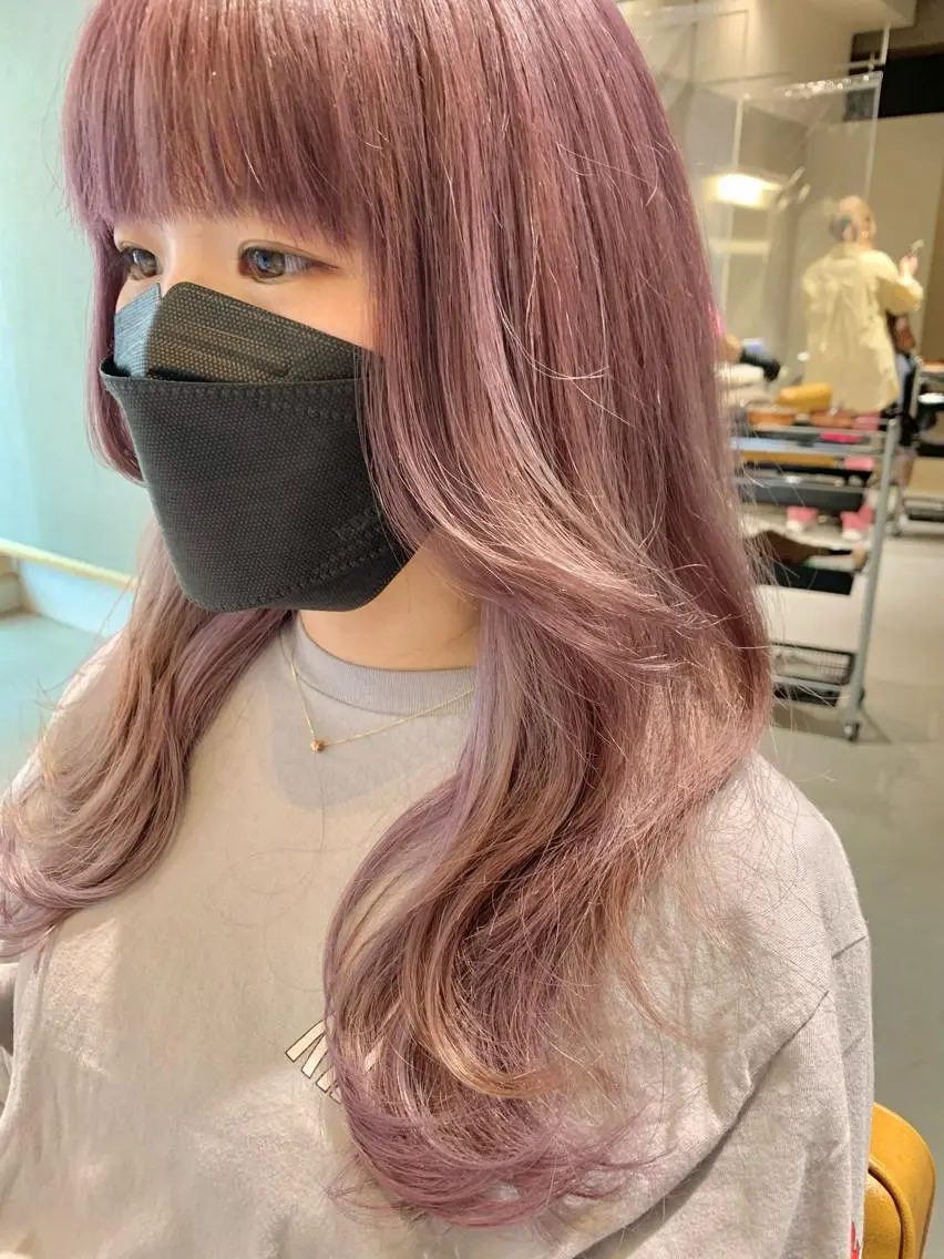 セミロング カラー 縮毛矯正×艶カラー /中村勇太のヘアスタイル