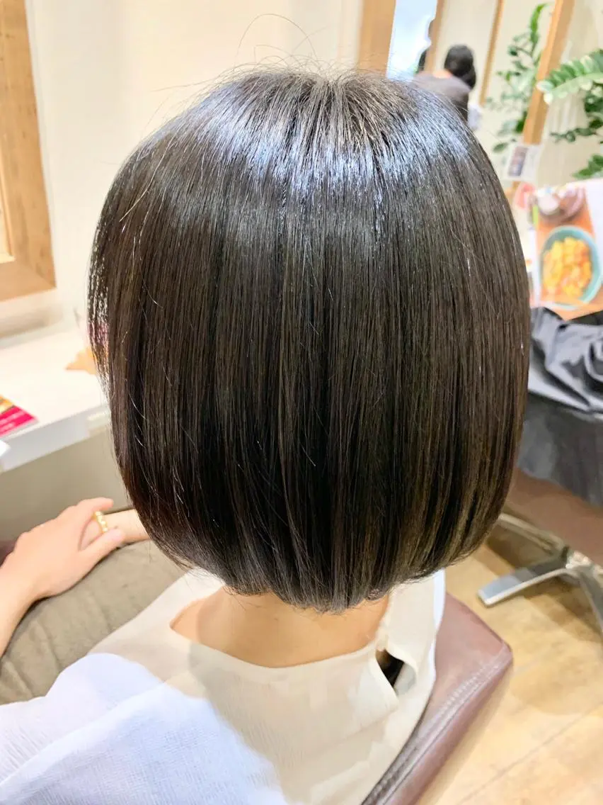 ショート 縮毛矯正 トリートメント ショート×カラー 🦊堀米早紀【荻窪】のマツエク・マツパデザイン