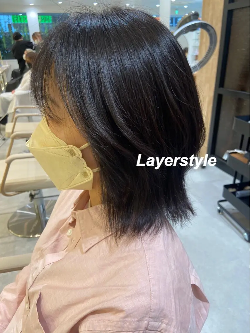 ミディアム プルエクステ/インナ ーカラー🦊はるなのヘアスタイル