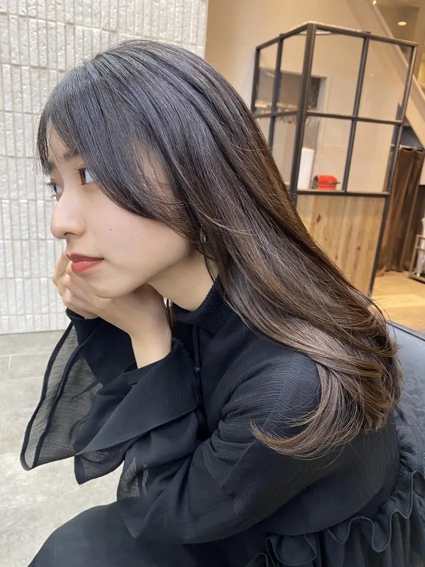 ロング カット ヘアカラー 韓国美容室出身 🌹Sana/梅田のヘアスタイル