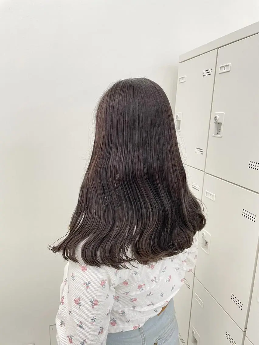 カラー 大人っぽ韓国ヘア 寒色💙yuma💙のヘアスタイル