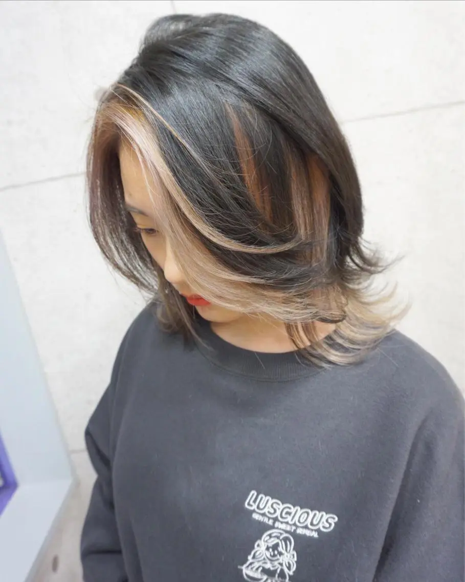 セミロング ウルフカット hair teria ryu 大塚のヘアスタイル