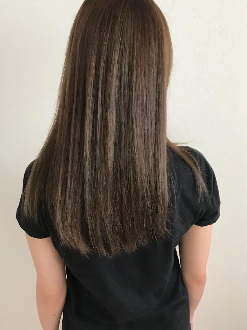 ロング ハイライト 大橋 タツヤのヘアスタイル