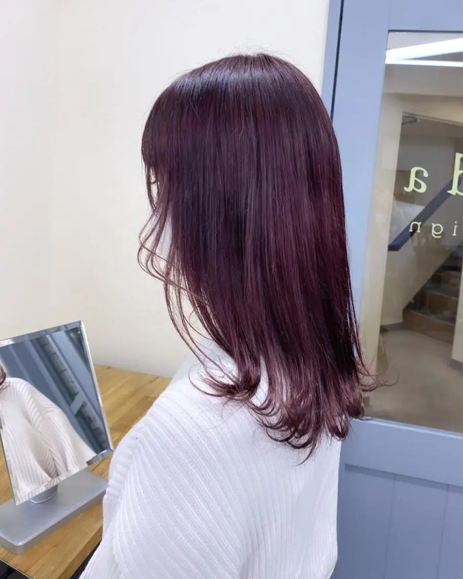 カラー ヘアカラー トリートメント レディースパーマ モデル募集RIKOのヘアスタイル