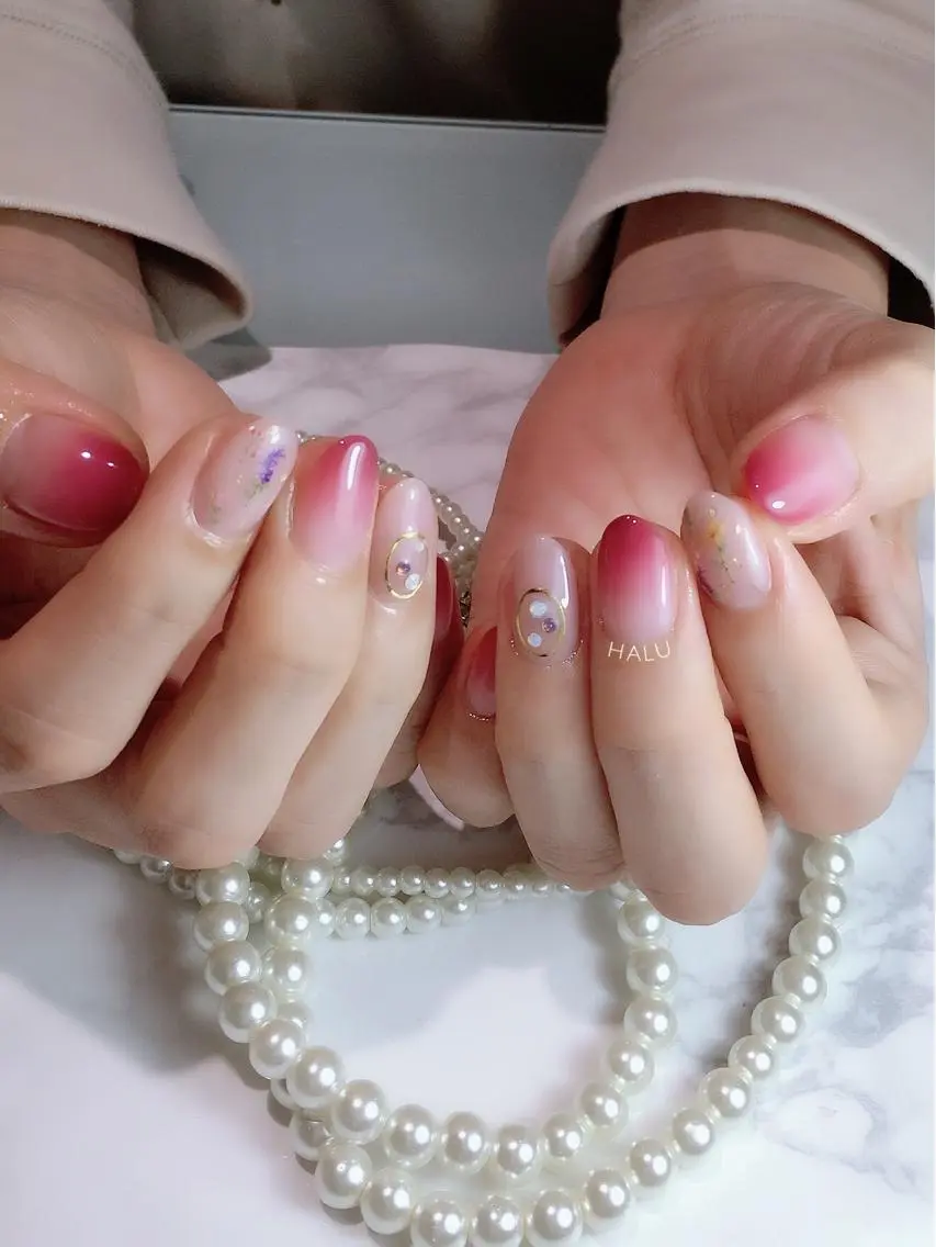 ネイル グラデーション HALU ハルのネイルデザイン