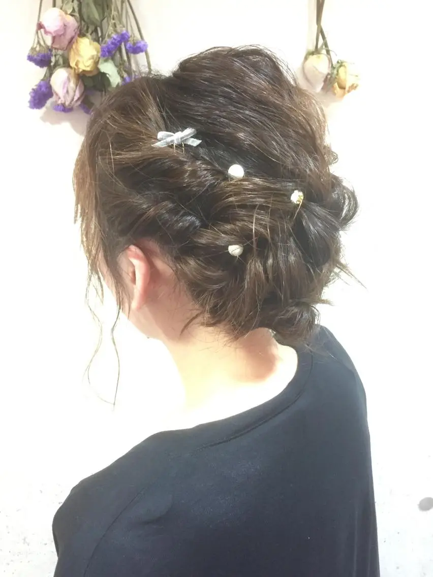 ロング カラー パーマ ヘアアレンジ 可愛いを作る神 ナオヒロのヘアスタイル