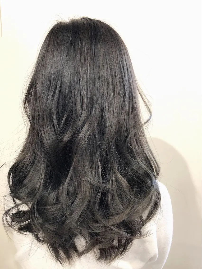セミロング カラー カット パーマ イメチェン☆丁寧接客 田中 優貴のヘアスタイル