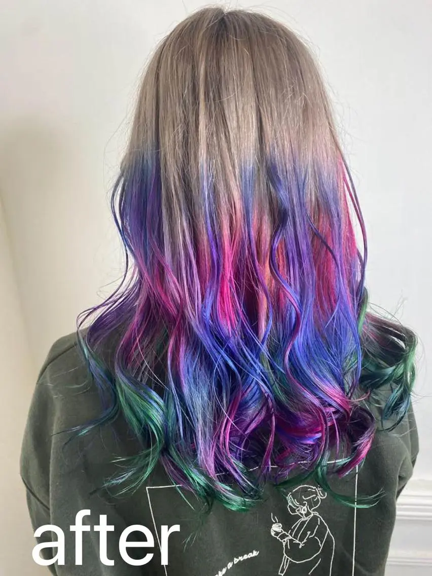 ロング カラー リルウヘアー 天王寺のヘアスタイル