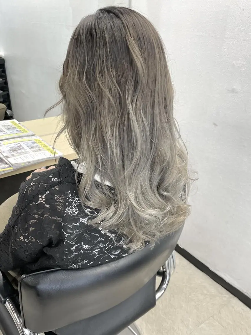 ロング ヘアカラー トリートメント Hair Labo NOSH六本松店のヘアスタイル