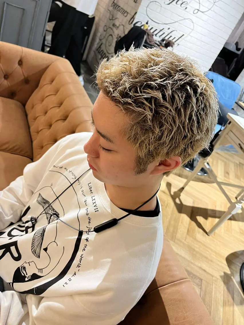 ショート メンズ スパイキーショート ショートヘア カット 🫟メンズスタイル 特化型マナ🫟のヘアスタイル