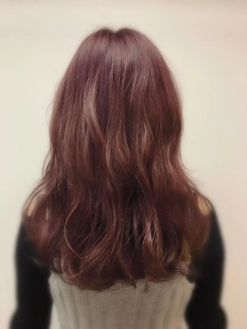 ショート ミディアム セミロング ロング カラー ピンクカラー ロング 岩崎 よしの /BRAT/築地口のヘアスタイル