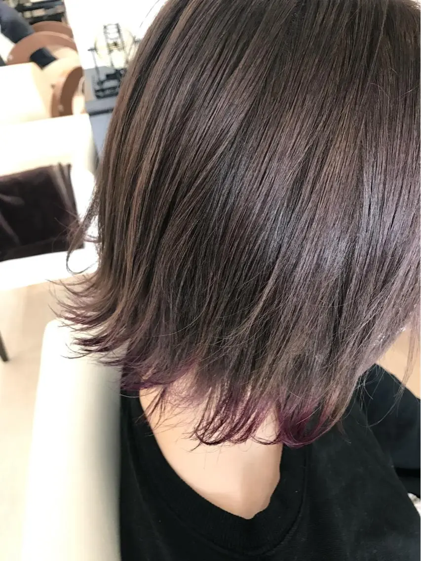 ショート カラー アッシュ ブルーカラー ピンクカラー ピンクアッシュ 武田 清久のヘアスタイル