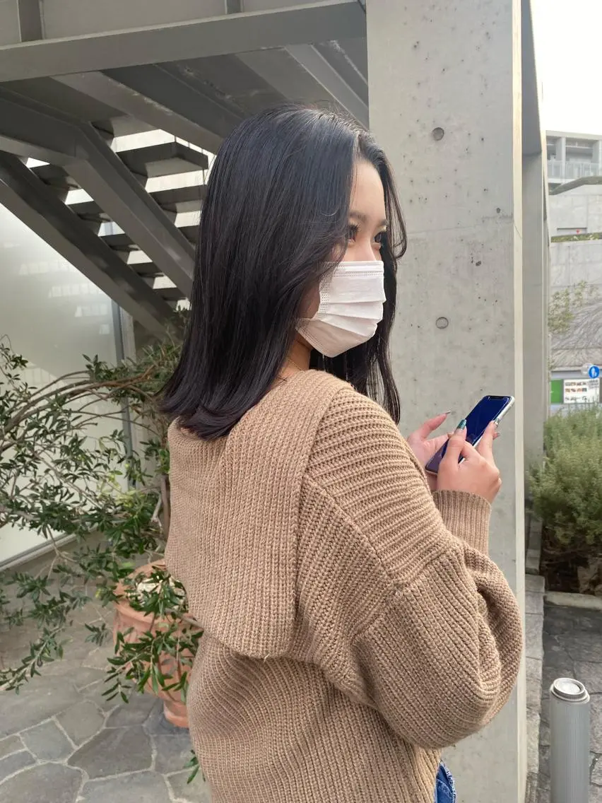 ミディアム カラー ヘアアレンジ アッシュ ラベンダーカラー ラベンダーアッシュ ラベンダーグレー トリートメント レイヤー🌟艶カラー 🕊まやのヘアスタイル