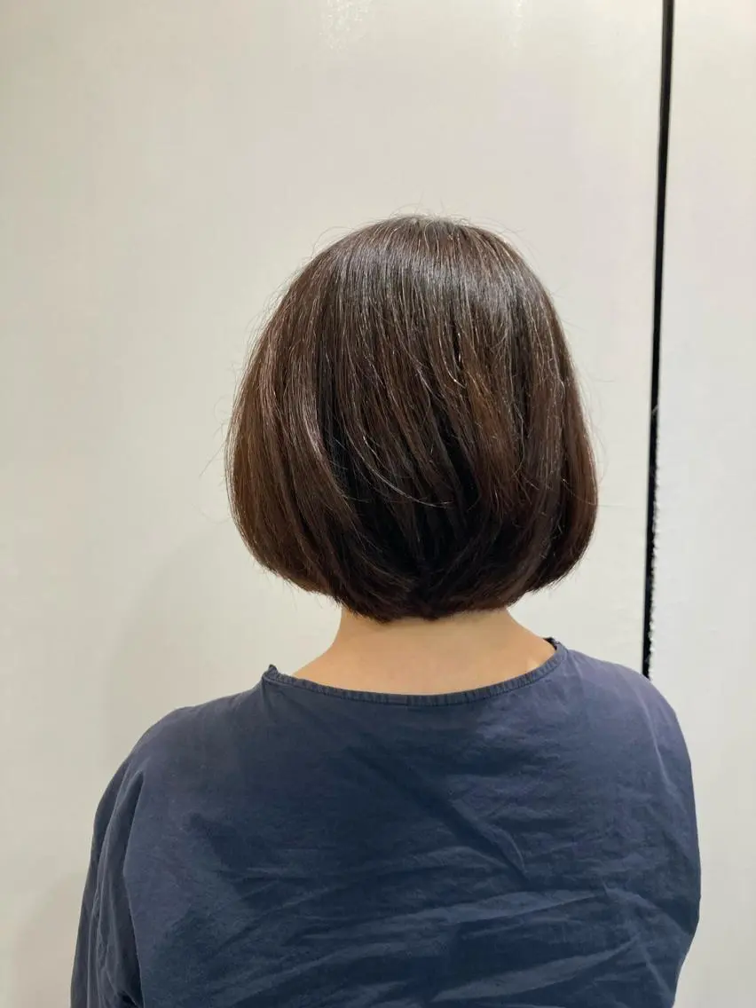 ミディアム ボブ カット トリートメント 渡邉 燎のヘアスタイル