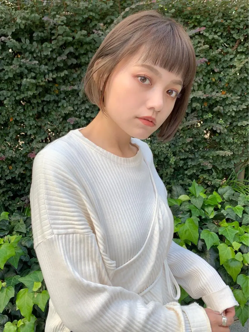 ショート ショートボブ ボブ ショートヘア カット ヘアカラー トリートメント Toiro 中目黒のヘアスタイル