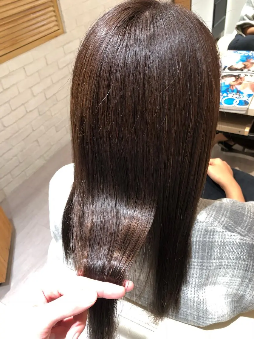 ミディアム カラー イルミナカラー 金子 富士のヘアスタイル
