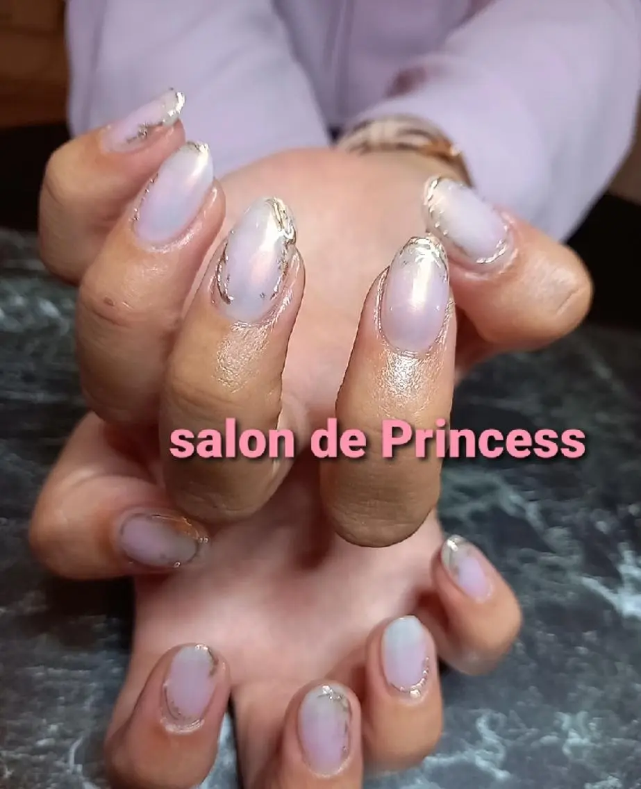 ネイル オーロラネイル ニュアンスネイル salon de  Princessのネイルデザイン