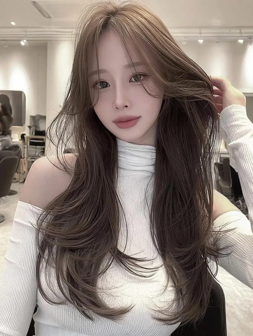 セミロング デート レイヤーカット 似合わせカット カット ヘアカラー トリートメント りきと🌈髪質改善/ 秋髪/艶カラーのヘアスタイル