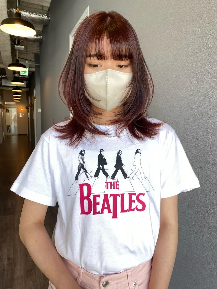 ミディアム カラー カット ヘアカラー トリートメント 似合わせカラーパーマ 🌿kitin米川のヘアスタイル