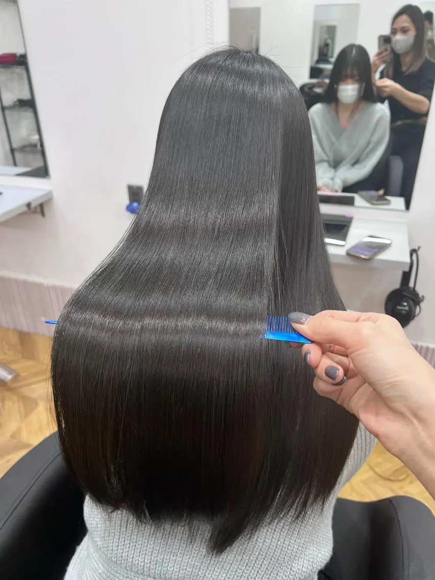 ロング カラー ヘアアレンジ 髪質改善 トリートメント トリートメント ✨カチモリ✨レイヤー 韓国ヘア🇰🇷ゆいのヘアスタイル