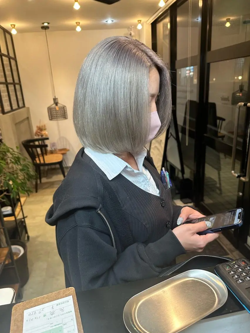 ショート カット ヘアカラー トリートメント 大内田 凌馬のヘアスタイル