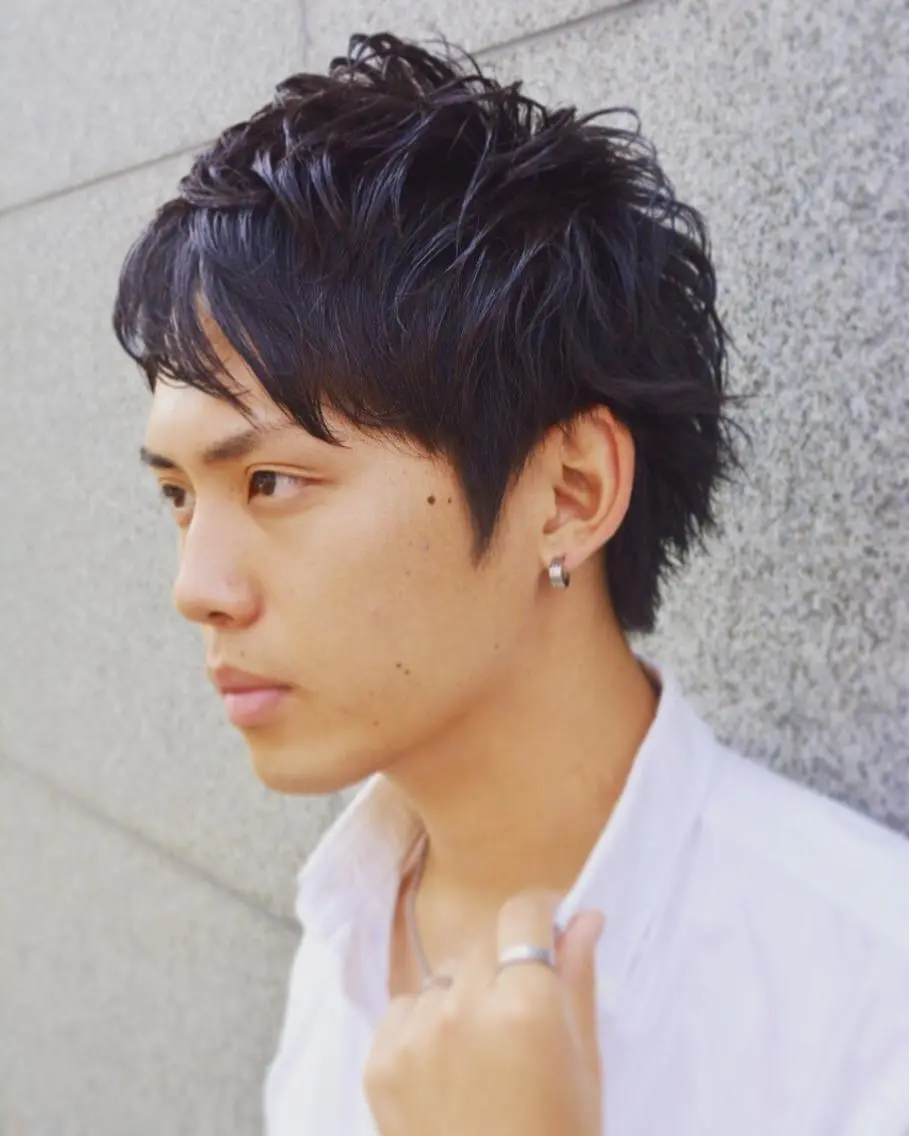 ショート メンズ マッシュ メンズパーマ 完全個室マンツーマン メンズサロン草野貴樹のヘアスタイル