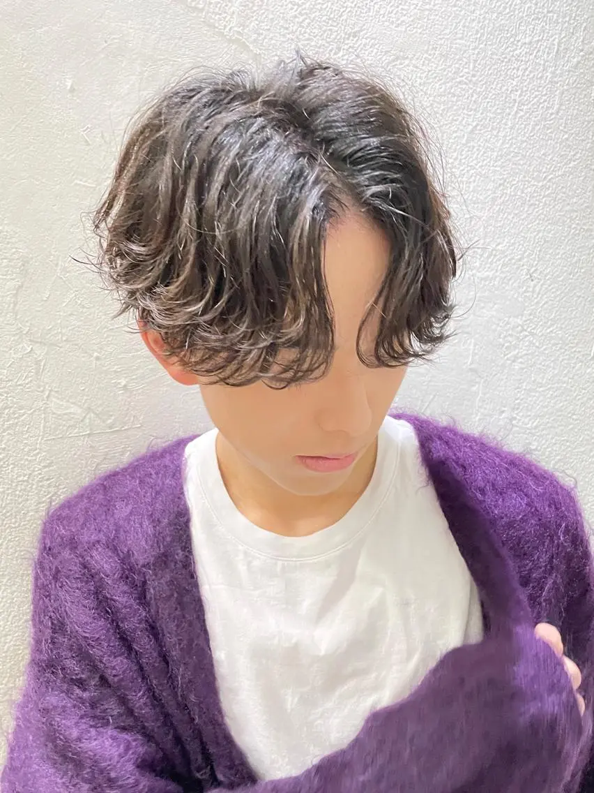 メンズ メンズパーマ 波巻きパーマ fifth リュウセイのヘアスタイル